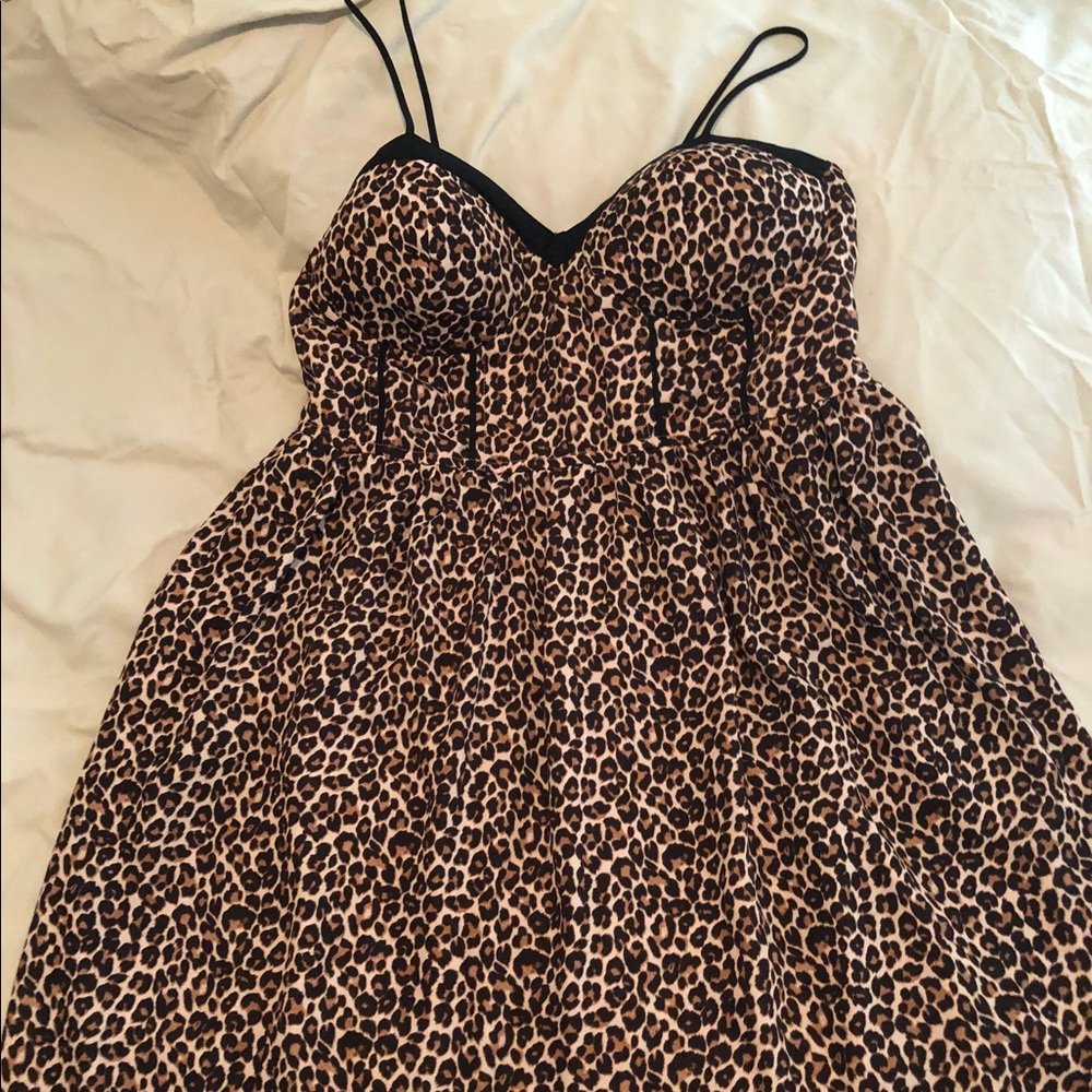 Xhiliration XXL Dress Black animal print EUC
